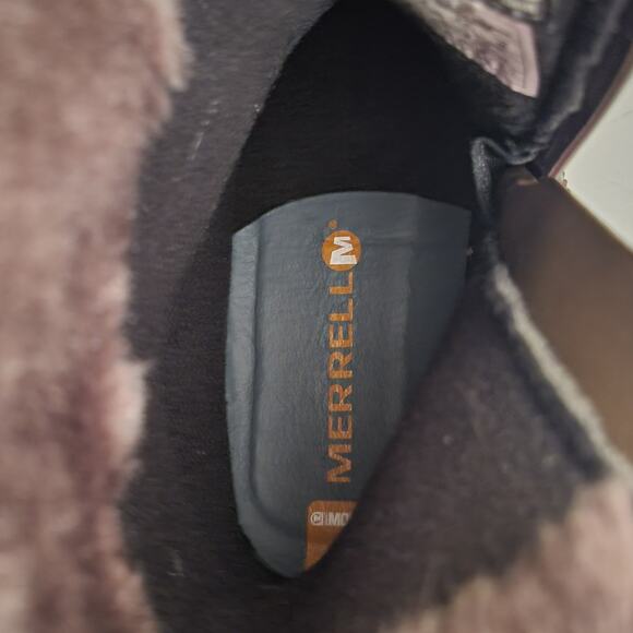 Merrell Decora Chant Waterproof Boots Womens 9 Mocha Winter Snow Boots Mid Calf - Picture 10 of 16